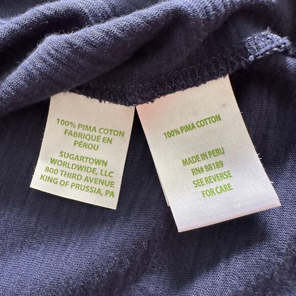 Lilly Pulitzer Navy V-Neck Tee Shirt Women’s Small S Short Sleeve Casual Top - Picture 6 of 9